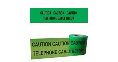 Telephone Utility Cable Marker Tape Underground Services Dig Danger Ducting  • £3