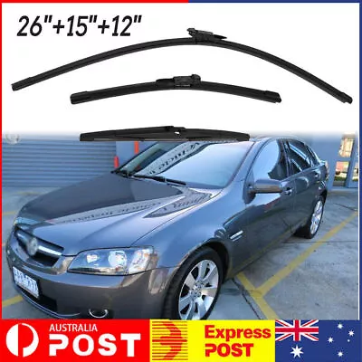 Wiper Blades For Holden VE VF Commodore WAGON 2006~2017 PAIR FRONT & REAR Jubtee • $15.99