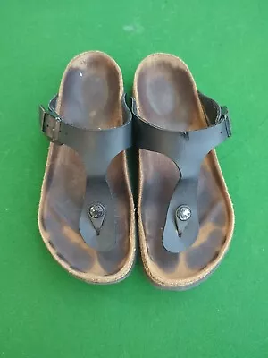 Birkenstock Gizeh Black 36-36.5 PRELOVED • $33