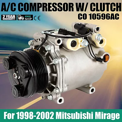 A/C Compressor With Clutch For Mitsubishi Lancer Chrysler Sebring Dodge Stratus • $94.06