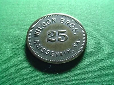 Virginia Token 25¢ Wilson Bros.-Boissevain-VA-Tazewell County • $14.95