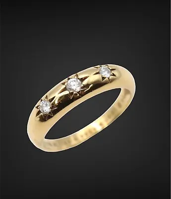 Adorable Van Cleef & Arpels 18K Yellow Gold Starburst Diamond Ring • $2800