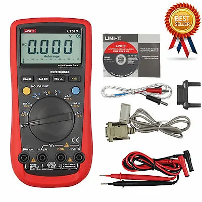 UNI-T UT61C AC DC Digital Modern Digital Multimeter Tester USB Meter Detector # • $39.36