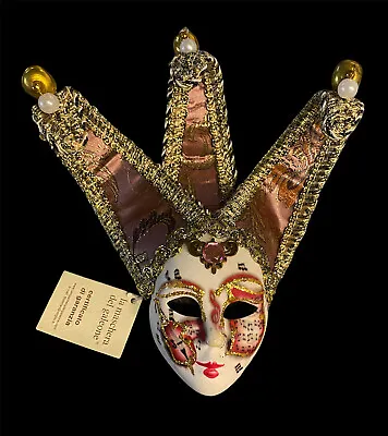 Music Lover La Maschera Del Galeone Minature Wall Decorative Mask NWT Pink Rare! • $20.20