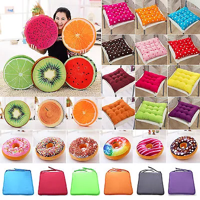 £7.20 • Buy Removable Tie On Mat Cushions Chair Seat Pads Dining Bed Room Garden Outdoor