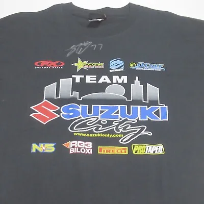 Steven Clarke Signed Autograph Team Suzuki City T-Shirt Moto-x Dirt Bike Racing • $20