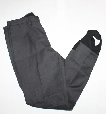 Prada $995 Dress Pants Mens 32 W 30 L Charcoal Gray Wool Blend Stirrups 48R • $245