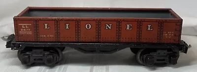 LIONEL Vintage LL 2677 Tin Plate Gondola Red Train Car • $19.99