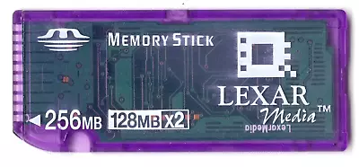 Lexar Media Genuine Memory Stick 256MB 128MB X2 Camera Memory Card • $25.99