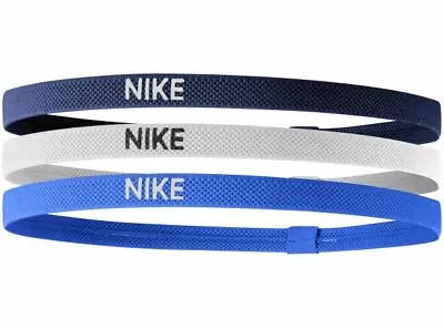 Nike Hairband Headband 3 Pack Sports Band Unisex Women Men New Black White Blue  • £12.29