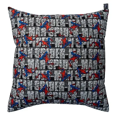 Spider Man Marvel Superhero Cushion Cover Kids Room Decor Case Fits 18  X 18  • £9.99