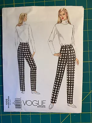 Vogue 1003 Misses Pants Fitting Shell Sewing Pattern Size 14 NEW UNCUT • $4.95