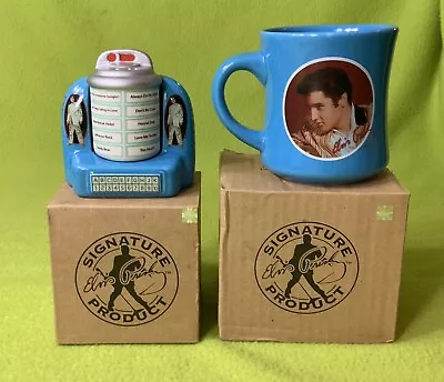 Elvis Presley Collectible Items Lot 2 Salt &pepper Shaker Mug King Of Rock &Roll • $12.01