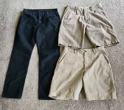 Lot Of 3 Pairs Of Men's Size 32 Jeans And Shorts. Perry Ellis Gap Eddie Bauer • $19.99