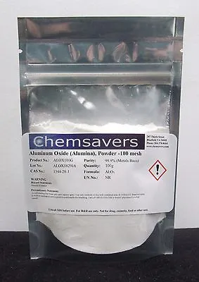 Aluminum Oxide Powder -100 Mesh 99.96% (Trace Metals Basis) 100g • $75