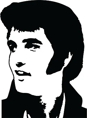Elvis Presley Face Vinyl Decal Sticker Rock And Roll Gospel Graceland Sun  • $4.24