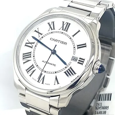 Cartier Ronde Must De Cartier 40mm Stainless Steel Watch WSRN0035 Brand New ! • $5000