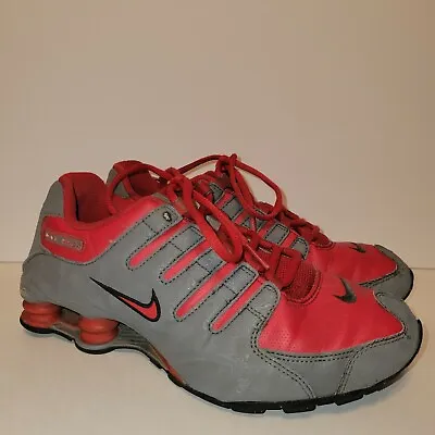 Nike Shox NZ SI Plus GS Red Gray Youth Size 7Y 317929-066  • $24.95