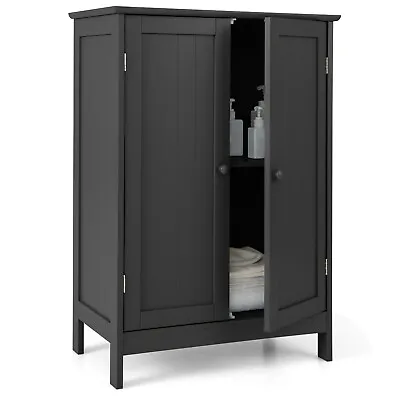 Bathroom Floor Cabinet Wooden Free Standing Storage Cupboard Display Organiser • £54.95
