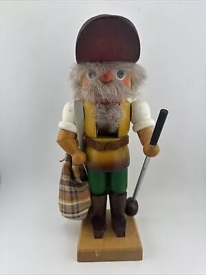 Vintage Holzkunst Christian Ulbricht Golfer Nutcracker  West Germany 10” • $38