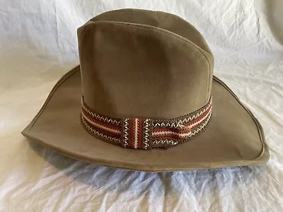 Vintage Bailey U-Rollit Brown Cowboy Western Rancher Hat. 7 3/8. Brown. • $49.95