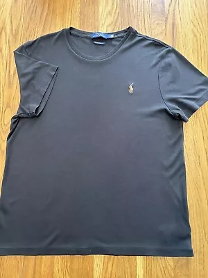 Ralph Lauren Soft Touch Pima T Shirt - Size Large - Black • £14.99