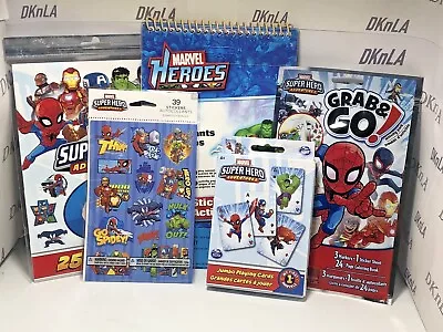$4 • Buy Marvel Super Heros Birthday Party Supplies Tattoos, Stickers, Play Packs, Cards
