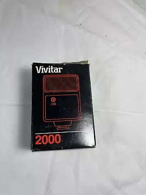 Vintage Vivitar V2000 Shoe Mount Auto Electronic Flash Original Box • $14.99