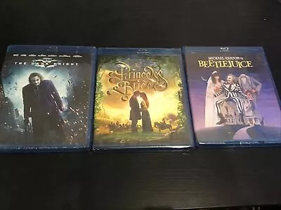Lot Of 3 Blu-ray The Princess Bride Beetlejuice The Dark  Knight • $15