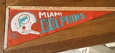 Official NFL Vintage Miami Dolphins 1967 NFL Felt Pennant • $12