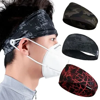 Absorbent Cycling Headband Men/Women Bandana Sport Hair Sweatband Bike Headwear • $10.51