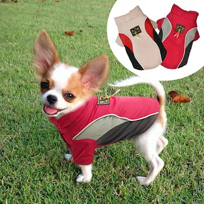 Small Dog Winter Coat Chihuahua Clothes Pet Puppy Cat Jacket Apparel Yorkie Pug • £11.99