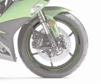 Genuine Kawasaki Green Rim Tape KIT ZX10R ZX6R Z1000 Z650 Z800 Ninja 250 300 400 • £74.50