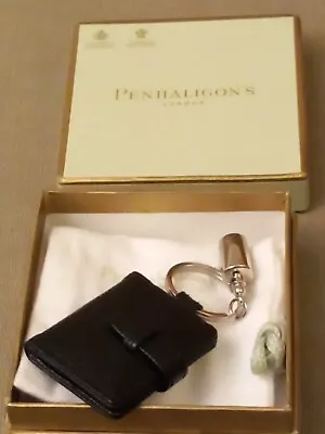 Penhaligon's Key Ring Photo Book Black With Pouch And Box New Unwanted Gift • £25
