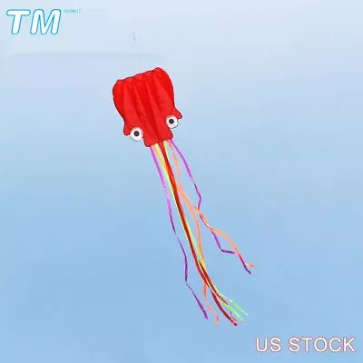 $7.15 • Buy New 4m Red Colorful Tail Single Line Stunt Octopus POWER Outdoor Sport Kite US