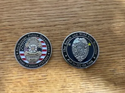 Anchorage Police Department Police Officer 100 Years  Police Challenge Coin • $7.50