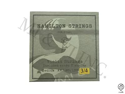$12.99 • Buy MI&VI Violin Strings Set 3/4 – Medium, Germany Steel Core,Extra E String