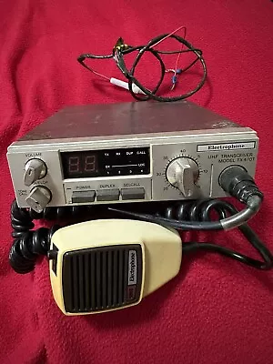 Vintage UHF 40 Channel CB Radio - Electrophone TX470t With Mic • $30