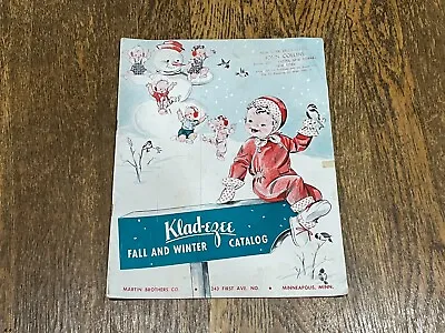 Vintage Klad-ezee Fall Winter 1954 Martin Brothers Catalog Wholesale Price List • $49.99