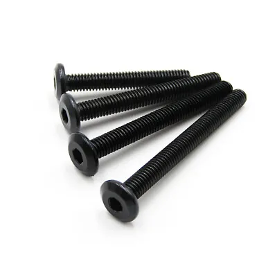 M3 M4 M5 M6 M8 Black Steel Furniture Connector Bolts Hex FLAT HEAD Allen Screws • $8.79