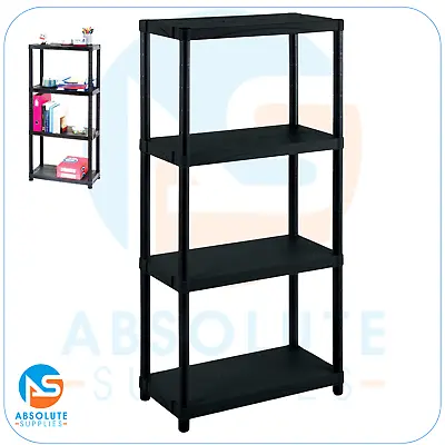 Shelving Garage Tier Storage Unit Racking Heavy Duty Shelves Shelf Plastic Rack • £16.99