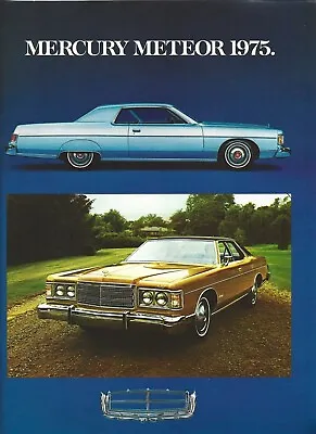 Original 1975 Canadian Mercury Meteor Rideau Montcalm Dealer Sales Brochure • $7.99