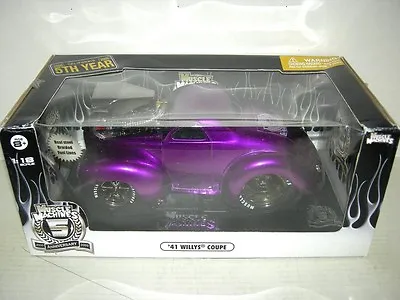 41 WILLYS COUPE LIQUID PURPLE 5th. ANNIVERSARY  EDITION. 1:18SC INT IN BOX • $156