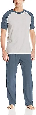 Hanes Men's Adult X-Temp Short Sleeve Cotton Raglan Shirt And Pants Pajamas Pjs  • $113.04