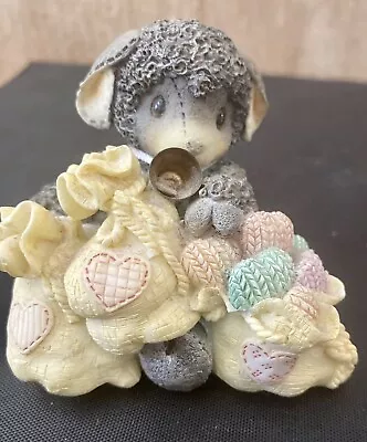 Enesco Mary Had A Little Lamb - Three Bags Full Of Love  - Holding Bags W/hearts • $8.50