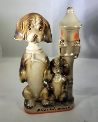 Vintage Porcelain Souvenir Bobblehead  Hound Dogs W/lamp Post • $28.81