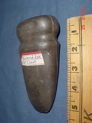 Ancient Northwest Coast Indian Grooved Stone Axe Artifact • $169