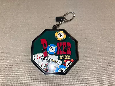 POKER Keychain TEXAS HOLD EM Keyring Cards Miniature Table Chips Casino Game • $17