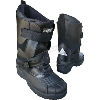 Rocket SnowGear Black Snowmobile Boots ( Mens Size 11 ) 1825-011 • $101.24