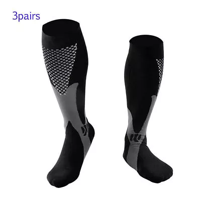 Compression Socks 20-30mmHg Support Miracle Calf Leg Sport Men Women (S~XL) • $10.99